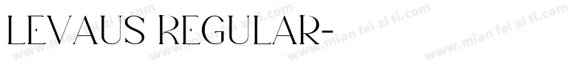 Levaus Regular字体转换